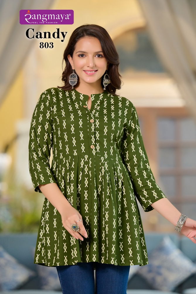 Candy 8 By Rangmaya Rayon Fancy Wester Top Wholesale Online
